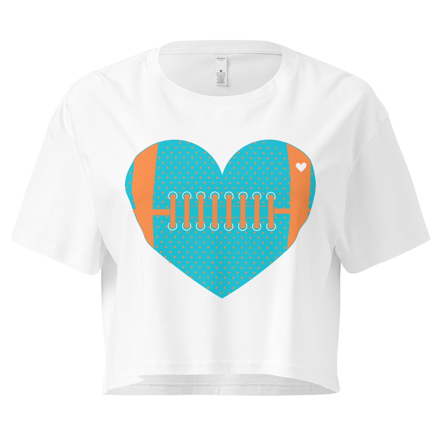 Touchdown Heart Cropped T-shirts