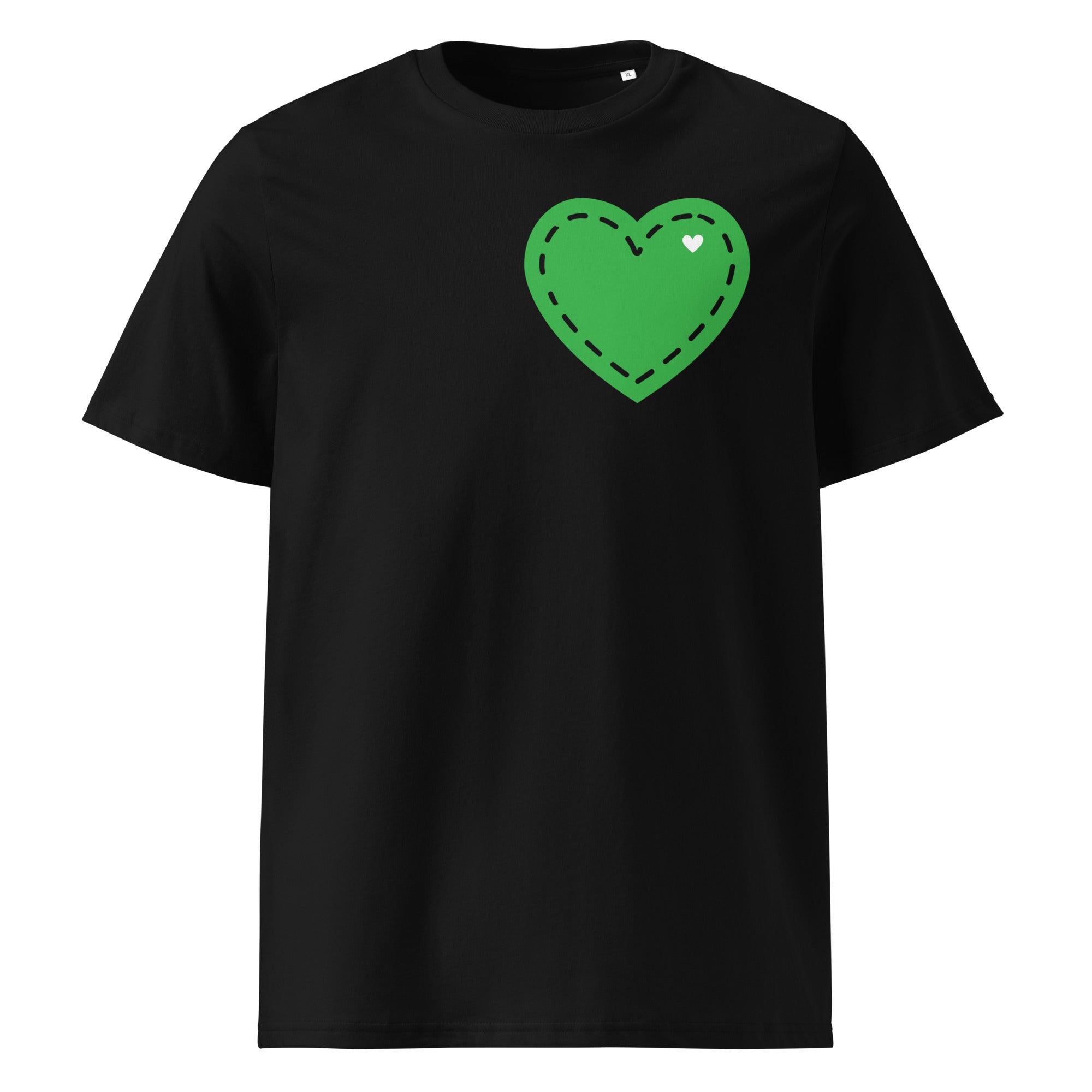 限定セールをすべて – T-Shirt Heart Stitched Green The Tee Heart トップス