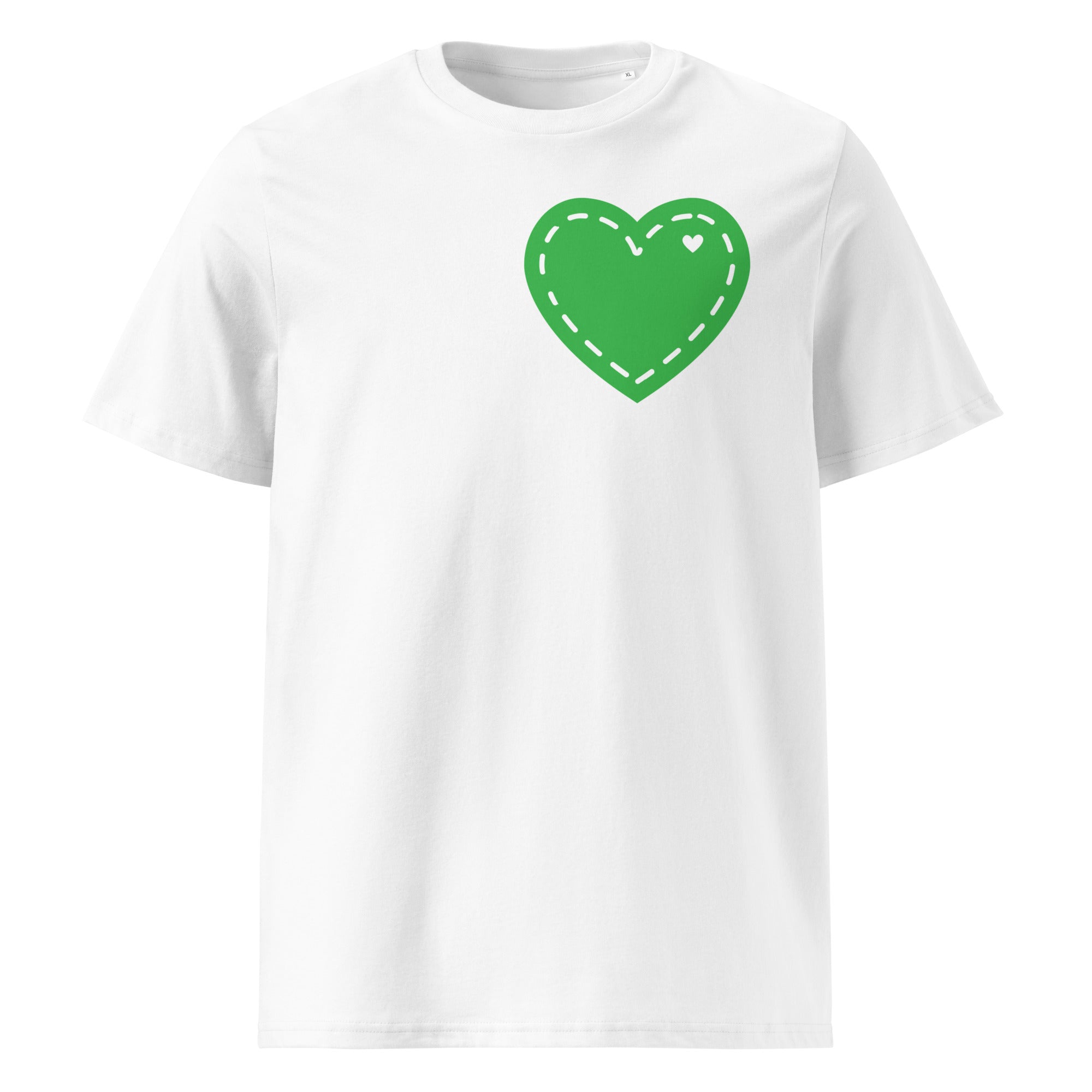 Green Stitched Heart T-Shirt – The Heart Tee